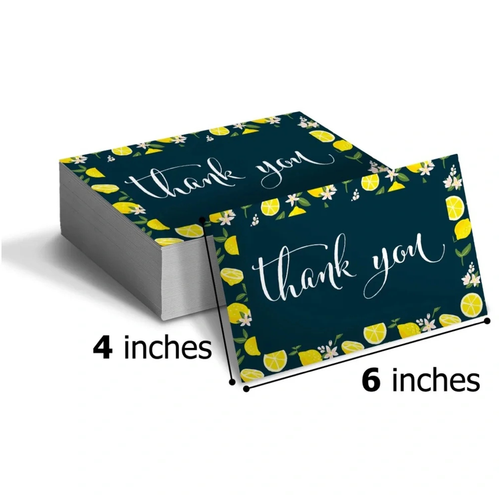 25 Pack 4X6 Lemon Thank You Cards PRICE IS FIRM - Picture 5 of 5